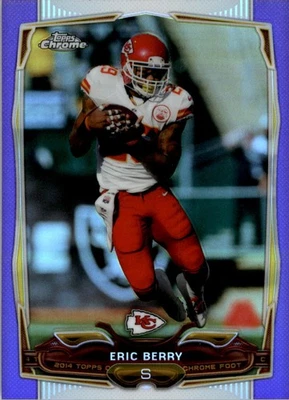 Refratores roxos cromados Topps 2014 #44 Eric Berry - FB - Imagem 1 de 2