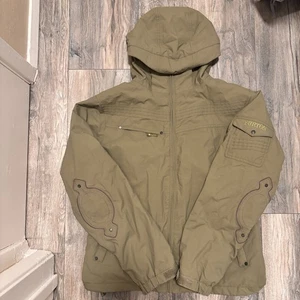 Burton Ski Jacket Womens Green Hooded  Sherpa Fleece - M - MISSING ZIP HANDLE - Picture 1 of 17