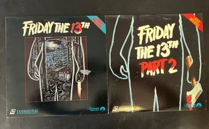 Lot 2 FRIDAY THE 13th and PART 2 LaserDisc Extended Play *READ DESCRIPTION* - Picture 1 of 18