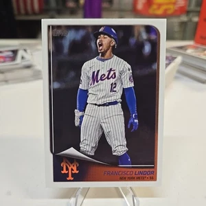 2025 Topps Flagship Collection Francisco Lindor (#63) NY Mets - Bild 1 von 3