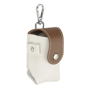 Borsa in vita per palline da golf, borsa portatile per palline da golf in pelle PU, marrone - Foto 1 di 7