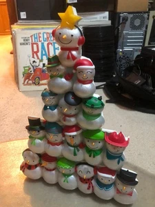 Hallmark 2014 Weihnachtskonzert Schneemänner Musikbaum mit Sound & Licht SIEHE VIDEO - Bild 1 von 5