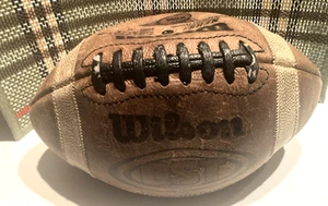 Wilson GST F1003 NCAA NFHSI Leather Football 1005 Pattern Made in USA - Picture 1 of 8