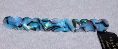 France Luxe Scalloped Long and Skinny Barrette South Sea Classic - Image 1 of 4