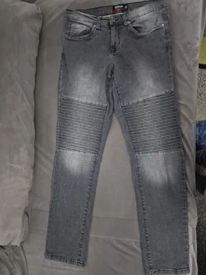 Identic Slim Man Demin Jeans Hose W32 L32 M L 40 42  Schwarz Grau - Bild 1 von 4