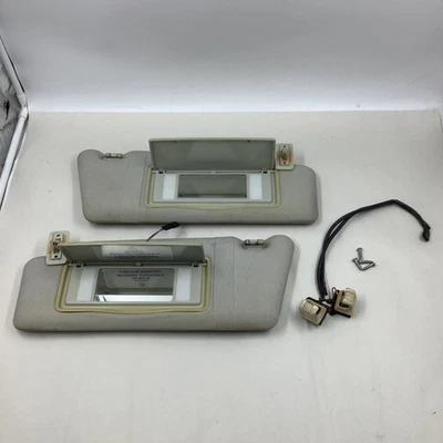 1996-2002 Mercedes W210 Sun Visor Set OEM Grey Homelink E300 E320 E430 OEM LH RH - Image 1 of 4
