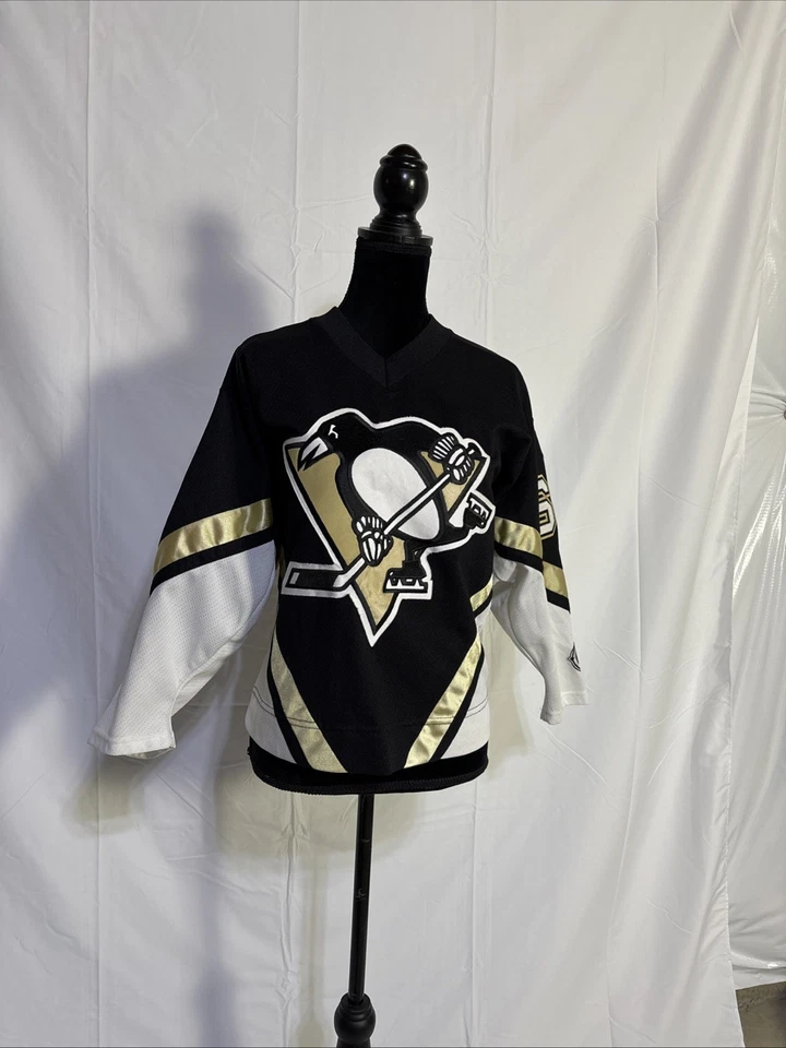 Camiseta deportiva de hockey grande/XL de los Pittsburgh Penguins Mario Lemieux Koho para niños Foto 1 de 4