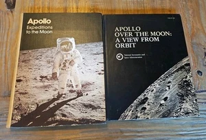 Apollo Expeditions To The Moon, Over The Moon A View From Orbit, NASA, VTG HC - Picture 1 of 12
