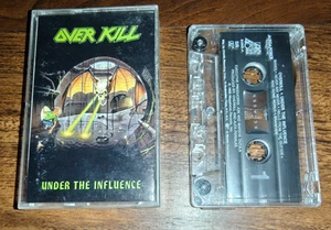 OVERKILL - UNDER THE INFLUENCE Cassette Tape 1988 Atlantic Megaforce Thrash - Picture 1 of 2