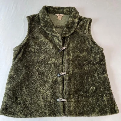 Chaleco polar Woolrich verde para mujer talla grande brezo oliva  Foto 1 de 4