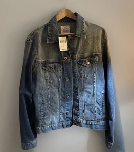 Lucky Brand Herren Jeansjacke Blue Jean Lakewood Größe XL Neu mit Etikett - Bild 1 von 11