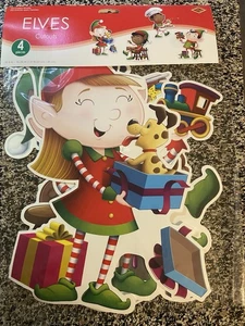 Beistle Santa’s Elves Cutouts 10 to 15 inches - Picture 1 of 4