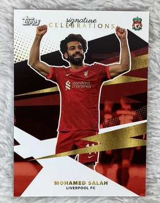 2021-22 Topps Liverpool Team Set - MOHAMED SALAH Signature Celebrations #38 - Image 1 of 2