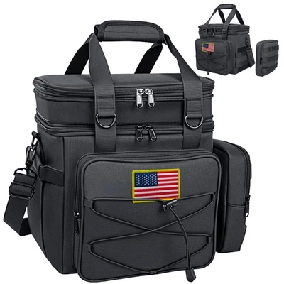 Tactical Lunch Box for Men 20L Expandable Double Insulated Cooler Bag with Molle - Image 1 of 4