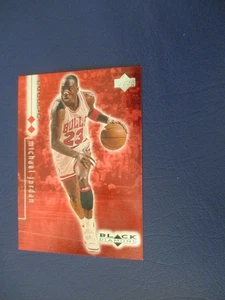 1998-99 Cubierta Superior Diamante Negro Doble Diamante/3000 Michael Jordan #4 Salón de la fama - Imagen 1 de 4