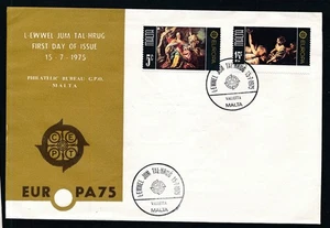 D464057 Malta FDC Europa CEPT 1975 Paintings - Picture 1 of 1