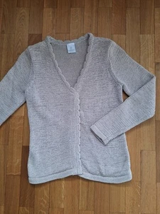 Jacke Weste Sommer Gr 36/38 Madeleine Leinenoptik Creme BW und PA sehr gut - Bild 1 von 6