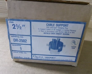 Neu OZ/Gedney DR-2502 2 1/2" Kabelstütze mit p0ZI-Griff Keilstecker AK - Bild 1 von 3