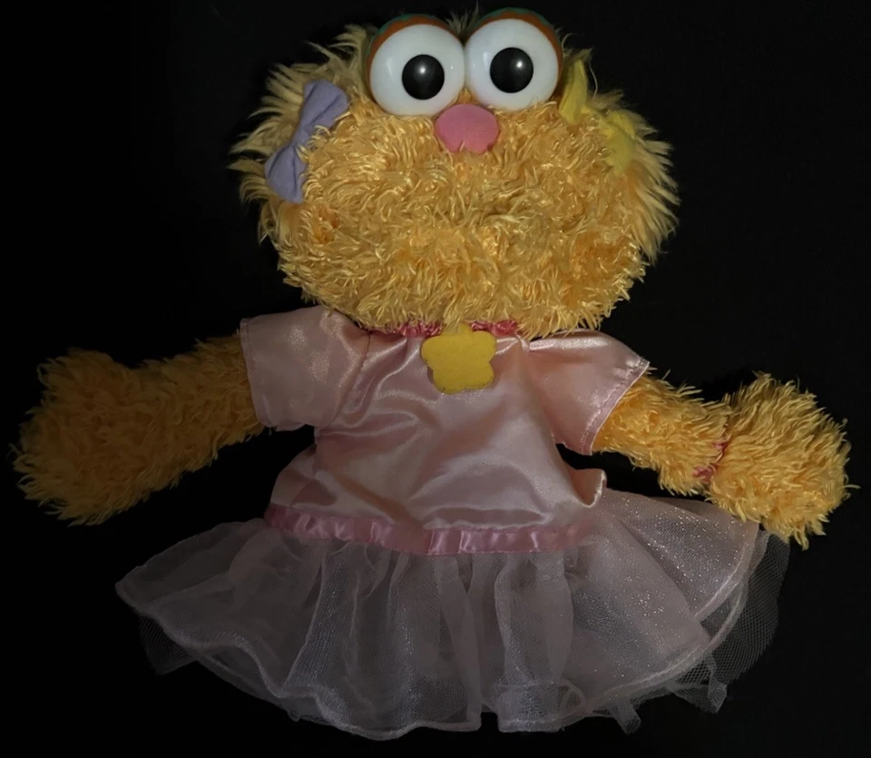 Vestido tutú de ballet rosa marioneta de mano Gund Sesame Street Zoe 2010 ¡Como nuevo! Foto 1 de 3