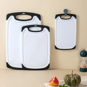 3Pcs Groove Design Chopping Board Double-Sided Chopping Block Fruit - Picture 1 of 14