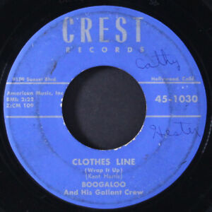 Boogaloo: cops and robbers / clothes line Crest 7" Single 45 Rpm