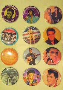 Set of 12 Elvis Presley 3" Pinback Buttons - Picture 1 of 11