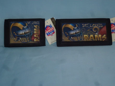 ST. LOUIS (now Los Angeles) RAMS  TriFold Wallet & Checkbook Set  NEW! Cover