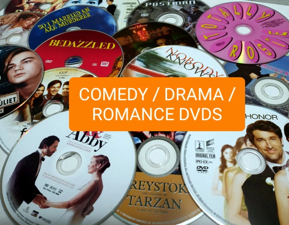 DVDs de filmes genuínos de comédia/drama/romance *A-M* *SOMENTE DISCO E ARTE* SUA ESCOLHA - Imagem 1 de 1