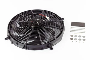 Stoney Racing 16" 160W Cooling Radiator Fan + Stainless Mounting Kit Push 12V - Picture 1 of 3