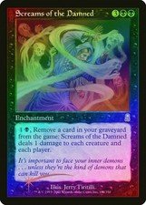 MTG - Screams of the Damned - Odyssey - X1 - (MP) - FOIL - FREE SHIPPING