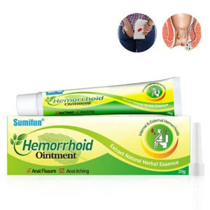 20G Hemorrhoids Ointment Natural Herbal Cream Relief Piles Pain Reduce Itching - Picture 1 of 8