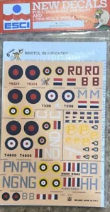 ESCI | No. 30 | 1:72 Bristol Beaufighter Decals - Picture 1 of 1