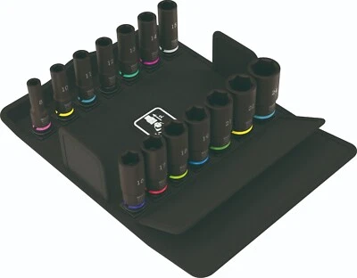 Wera 8790 B Impaktor Deep Set 1 Socket Set 3/8" 14 Pieces Metric 05005580001 - Image 1 of 4