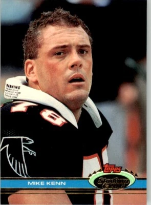 1991 Stadium Club Mike Kenn . Atlanta Falcons #180 - Image 1 of 2