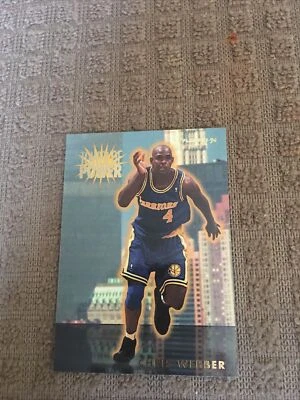 1993-94 Fleer Basketball Tower of Power #29 Chris Webber - Image 1 of 3