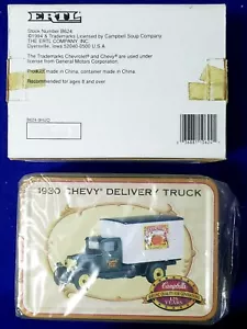 ERTL CAMPBELL'S 1930 CHEVY DELIVERY TRUCK 1/43 SCALE DESIGNED COLLECTION TIN - Picture 1 of 1