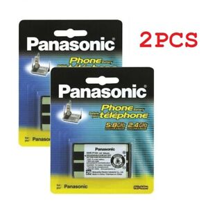2PC Panasonic Rechargeable Batteries 830mAh HHR-P104 3.6V NIMH Phone Replacement