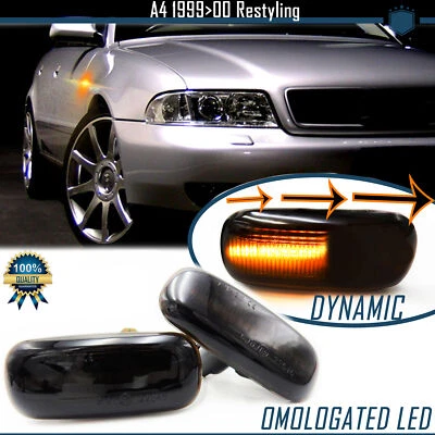 Frecce LED Laterali Dinamiche Sequenziali per AUDI A4 (B5) 99-00 CANBUS Omologat - Immagine 1 di 4