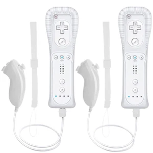 Wii Remote Controller, 2 Packs Upgrade Wii Wireless Controller Compatible with W - Picture 1 of 7