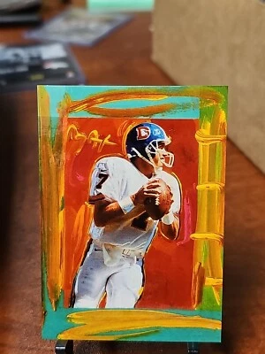 1997 Topps Gallery #PM4 John Elway SUPER RARE SHARP CORNERS READY TO GRADE - Image 1 of 4