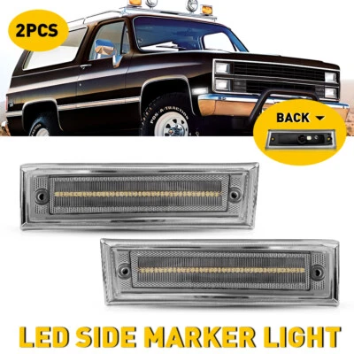 Tira de luces LED delanteras blancas laterales para Chevrolet K5 Blazer 1981-1991 EE. UU. Foto 1 de 4
