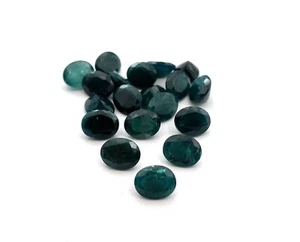 Lote de 6 piedras preciosas sueltas de corte ovalado de azulada natural 8*10 mm 16 quilates - Imagen 1 de 5
