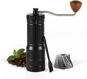 Manuelles Kaffeemühle Burr-portable Edelstahl-Handbohnen-Schleifmaschine - Bild 1 von 8