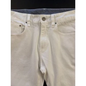 Brooks Brothers White Jeans Mens 32x31* Red Fleece Collection Straight Leg Denim - Picture 1 of 13