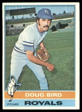 1976 Topps Doug Bird #96 EX Excellent 5 Kansas City Royals