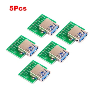 5Pc USB 3.0/3.1 Female to DIP 2.54mm Pin Adapter PCB Board Connector For Arduino - Bild 1 von 9