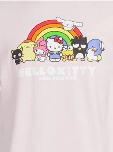 NEW - Hello Kitty and Friends - Men's PINK T-Shirt (Size 2XL) 100% Cotton - Picture 1 of 4