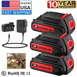 For Black & Decker 20V Lithium MAX Battery 20 Volt Li-Ion LBXR20 LBXR2020 3.0Ah - Picture 1 of 18