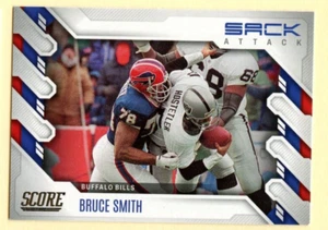 2022 Score Football Bruce Smith Sack Attack Insert card #SA-BS Buffalo Bills HOF - Picture 1 of 2