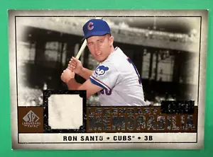 2008 UPPER DECK SP LEGENDARY CUTS RON SANTO CUBS GAME USED RELIC #ED 30/75 - Picture 1 of 1